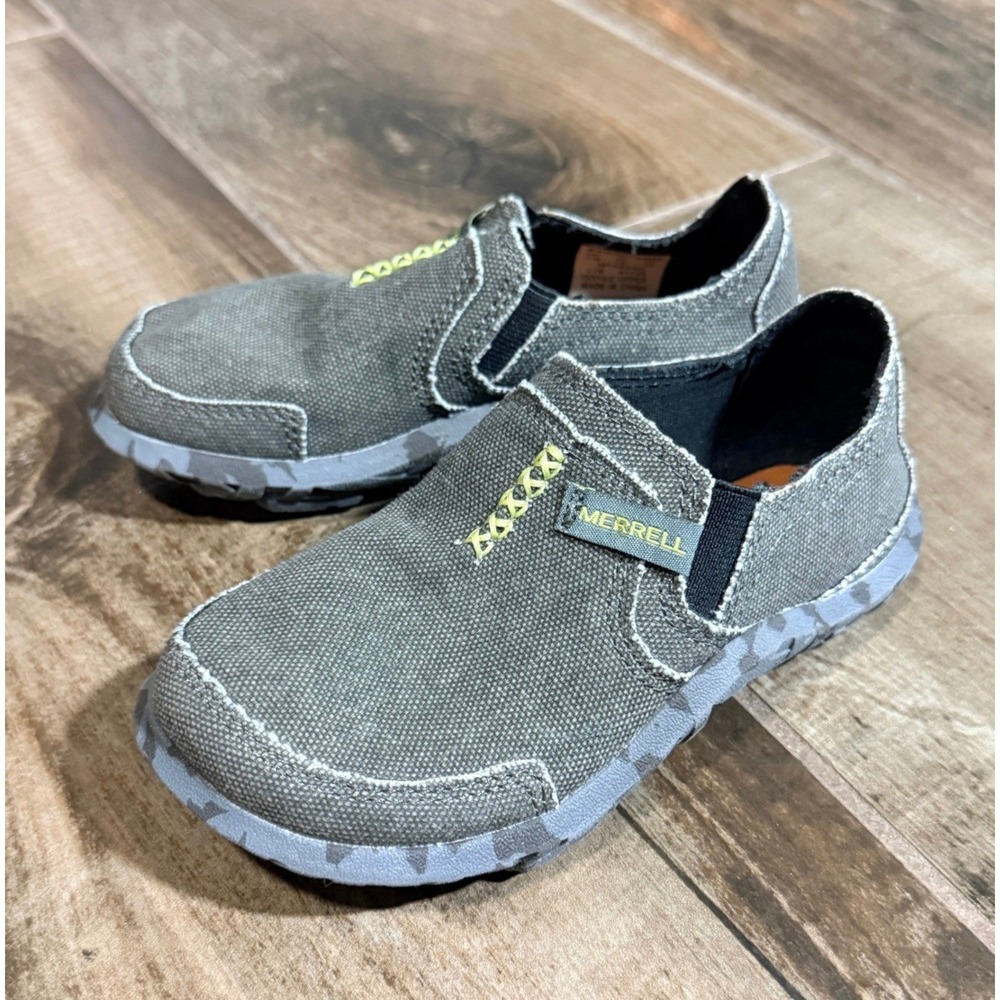 Merrell Kids ML-B Slipper Shoe, Olive Green, 11M